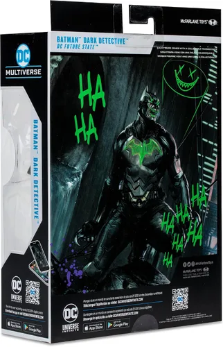 Miniatura 10 de DC Multiverse Comics - Figura de acción de 7 pulgadas, exclusiva del estado del futuro, Joker Dark Detective (etiqueta dorada)