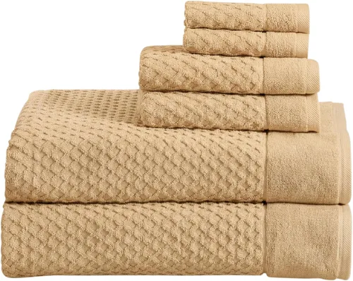 Miniatura 59 de Great Bay Home - Toallas de mano 100% algodón blanco, 6 toallas de baño suaves para manos, altamente absorbentes y de secado rápido, colección