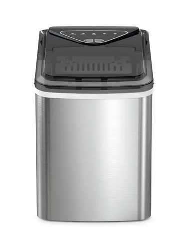 Miniatura 7 de Silonn Máquina para hacer hielo, 26 libras en 24 horas, 9 cubos listos en 6 minutos, máquina de hielo autolimpiable, máquina de hielo portátil