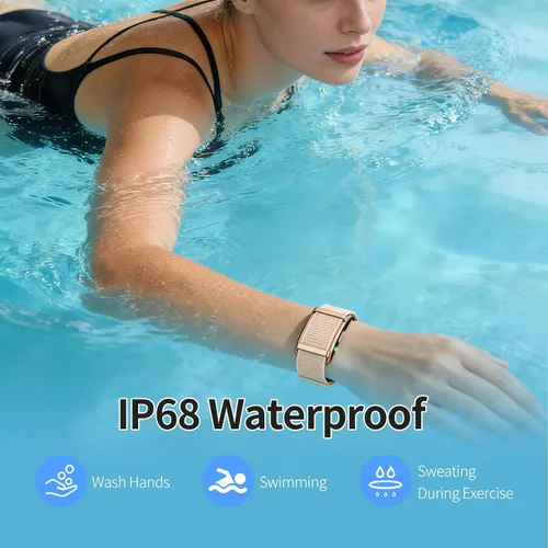Miniatura 4 de Pulsera inteligente, rastreadores de actividad para hombres y mujeres, banda de seguimiento de fitness, rastreador de sueño 24H, monitor continuo