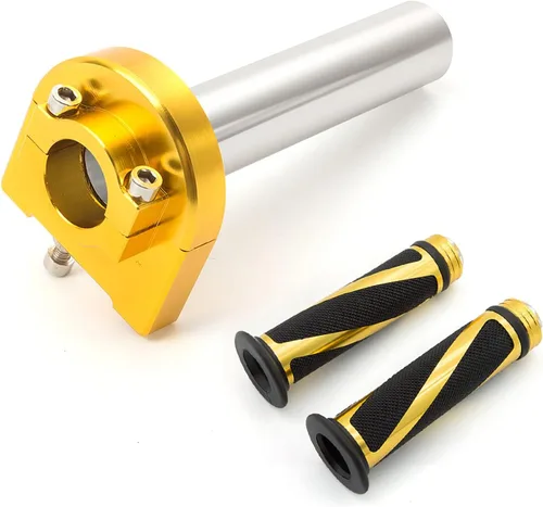 Miniatura 10 de Manillar de motocicleta de 7/8 pulgadas con tubo de acelerador de giro rápido CNC anodizado, control de palanca motorizado para la mayoría