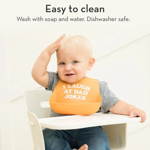 Miniatura 6 de Bella Tunno Wonder Bib - Baberos de silicona ajustables para bebés niñas, silicona duradera e impermeable libre de BPA, Taco Bell Taco Belle