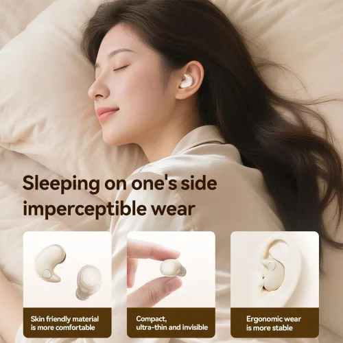 Miniatura 4 de Paquete de 2 auriculares Bluetooth ultra mini 2026, impermeables, invisibles, inalámbricos, Bluetooth 5.4, 2 pares de mini auriculares