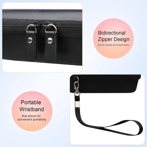 Miniatura 4 de Elonbo Estuche de transporte para cámara instantánea Fujifilm Instax Mini EVO/cámara híbrida de película instantánea EVO, 2 en 1 portátil mini Negro