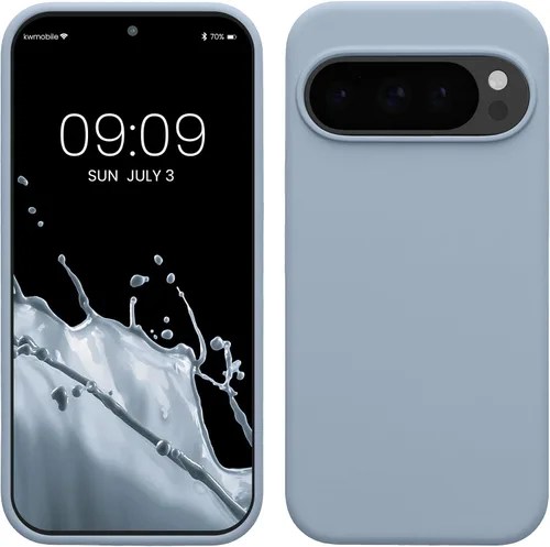 Miniatura 32 de kwmobile Funda Compatible con Google Pixel 6 Pro - Funda de teléfono de silicona TPU con acabado suave - Azul Arrecife