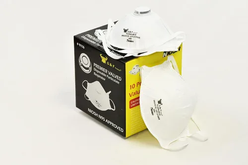 Miniatura 8 de G & F 9116 N95 máscara antipolvo para respirador de partículas con válvula, caja con 10