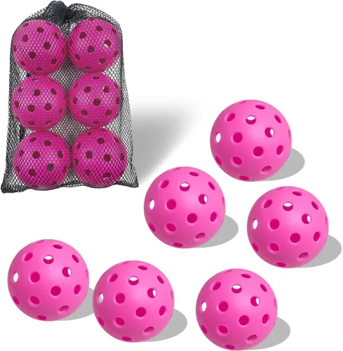 Miniatura 48 de Paquete de 6 pelotas de pickleball deportivas para exteriores - 40 pelotas de pickleball - Bolas de pickleball de EE. UU. aprobadas por USAPA