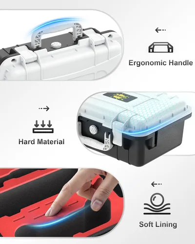 Miniatura 4 de DEVASO Carrying Case for Nintendo Switch, Professional Deluxe Waterproof Travel Bag Soft Lining Hard Case for Nintendo Switch OLED Model Console Pro