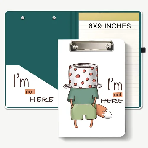 Miniatura 12 de Hongri Mini Portapapeles Folio con Libreta Recargable Forrada y Bolsillo Interior de Almacenamiento para Estudiantes, Aula, Oficina, Mujer, Hombre