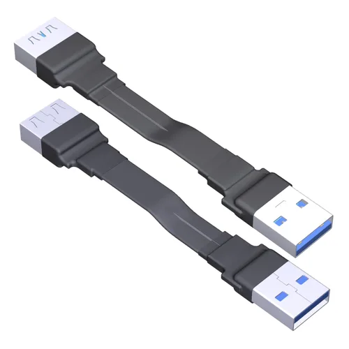 ADT-Link - Cable de extensión USB 3.0 tipo A macho a USB A hembra, 90 FPV, delgado, plano, suave, flexible, FPC (9.8 in, S1A-S4B)