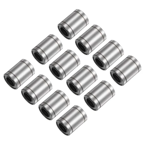 Miniatura 8 de uxcell 12 rodamientos lineales de bolas LM6UU, diámetro de diámetro de 0.236 in, diámetro exterior de 0.472 in, longitud de 0.748 in, rodamiento