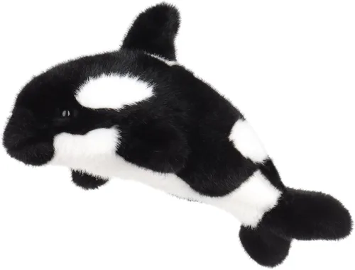 Miniatura 5 de Apricot Lamb Animales de peluche de orca asesina para niños, suaves y lindos juguetes de peluche para bebés niñas y niños, ballena asesina esponjosa