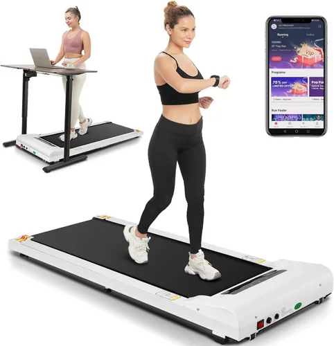 Miniatura 7 de Cinta de Caminar Portátil con Capacidad de 300 Libras, Cintas de Correr Portátiles para Casa y Oficina, Cinta de Correr Bajo el Escritorio