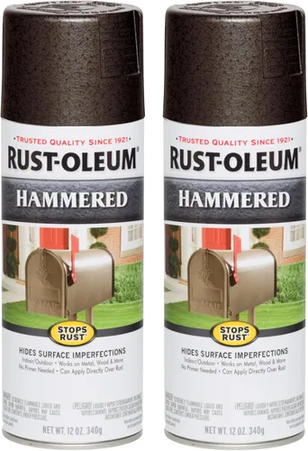 Miniatura 20 de Rust-Oleum 210849 - Pintura en aerosol martillada para prevención del óxido, 12 onzas, cobre