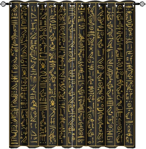 Miniatura 26 de Cortinas de Constelación, Arte Moderno Abstracto Patrón de Símbolos de Constelación Galaxia Negra Blanca, Tratamientos para Ventanas con Aislamiento