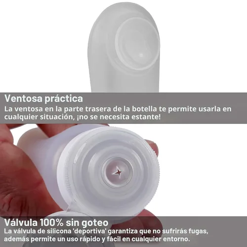 Miniatura 2 de LiquiSnugs, 100% a prueba de fugas, botellas de viaje, de silicona (3 unidades), aprobado por TSA, por TravelSnugs