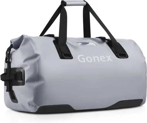 Miniatura 15 de Gonex Bolsa de lona impermeable extra grande de 40 L, 60 L, 80 L, bolsa de lona seca de viaje, bolsa resistente con correas y asas duraderas