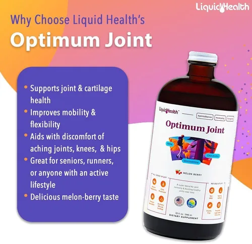 Miniatura 3 de LIQUIDHEALTH Optimum Suplemento de apoyo articular con glucosamina, condroitina, MSM, ácido hialurónico, vitaminas líquidas de triple fuerza, sin