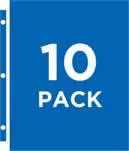 Miniatura 5 de Avery Páginas organizadoras transparentes de tarjetas de visita para carpetas de 3 anillos, paquete de 10, con capacidad para 200 tarjetas en total