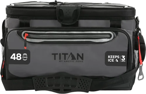 Miniatura 20 de Titan by Arctic Zone Deep Freeze Cooler - Zipperless Hardbody Cooler - Deep Freeze Insulation, HardBody Liner, and SmartShelf Seagrass