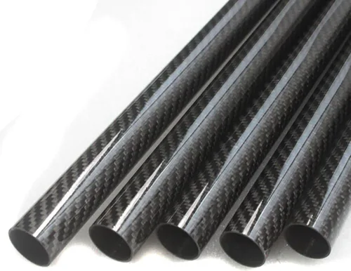 2 tubos de fibra de carbono envueltos en rollo con superficie brillante de 0.315 in, 0.394 in, 39.4 ft, 0.551 in, 0.630 in, 0.709 in, 0.787 in,
