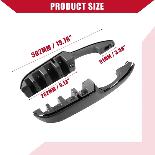 Miniatura 5 de Manijas de puerta izquierda derecha/interior para Chevy Express 1500 2003-2014 / Durable/plástico / 1 par/gris