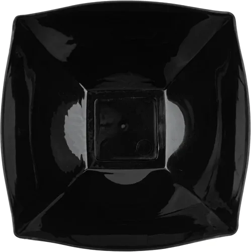 Miniatura 15 de Restaurantware Moderna - Cuencos de plástico de lujo de 8 onzas, 10 cuencos cuadrados desechables para ensalada, duraderos y resistentes