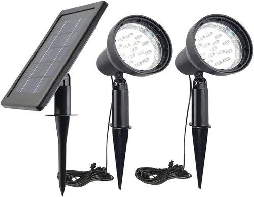 Miniatura 11 de SUNLONG Focos Solares para Exteriores Impermeables Brillantes Luces Solares de Pared LED Luz de Seguridad de Inundación Solar para Bandera Patio