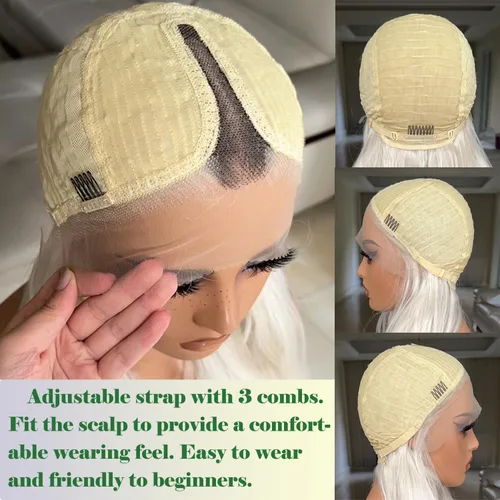 Miniatura 3 de Pelucas de encaje frontal rubias de 30 pulgadas X-TRESS con onda corporal, prediseñadas, peluca frontal de encaje sintético con raíces oscuras