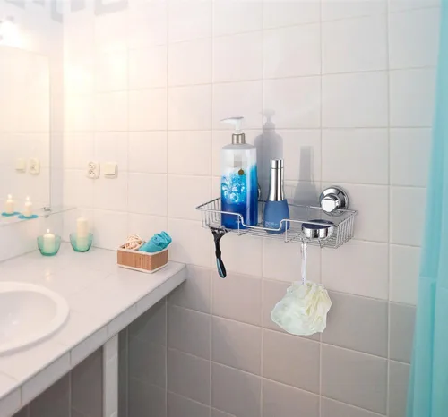 Miniatura 8 de iPEGTOP L-4 - Cesta organizadora de baño con ventosa fuerte, cesta organizadora combinada para champú, jabón, acondicionador, accesorios de baño