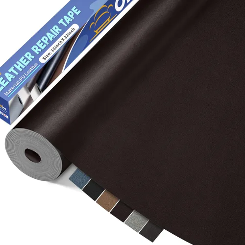 Miniatura 22 de ONine - Parche para reparación de cuero, parche autoadhesivo para sillones, parche de cuero contra rasguños, disponible en diferentes colores, de 5