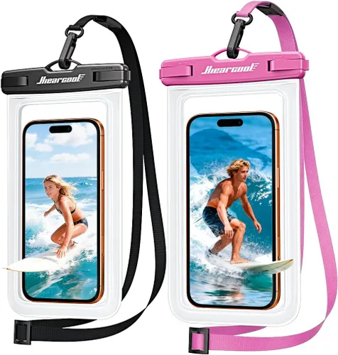 Miniatura 12 de Hiearcool Funda impermeable para iPhone, Bolsa impermeable para teléfono, Artículos esenciales de viaje, Accesorios de crucero, Imperdibles - 4 negro