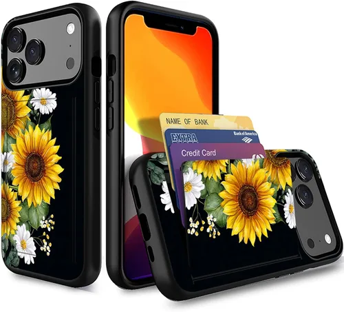 Miniatura 88 de Funda para iPhone Air, funda tipo cartera con ranura para tarjeta oculta, a prueba de golpes, TPU y PC, funda protectora de doble capa para iPhone