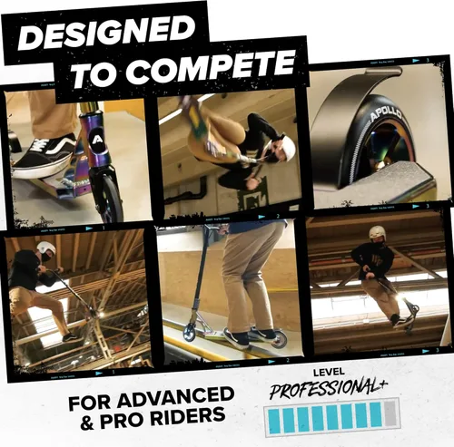 Miniatura 4 de APOLLO Genesis X Pro - Patinete de acrobacias de alta gama, scooter completo para pilotos avanzados y profesionales