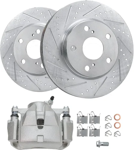Miniatura 78 de Detroit Axle - Kit de freno delantero para Chevrolet Equinox Pontiac Torrent Suzuki XL-7, 08-10 Saturn Vue, 12-15 Captiva Sport Reemplazo 2008 2009