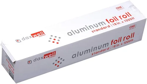 Miniatura 4 de Daxwell Rollo de papel de aluminio, estándar, 18 "x 1000 pies, J10003335, plateado