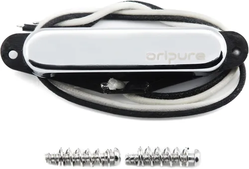 Miniatura 12 de OriPure Alnico 5 Pastillas Humbucker de doble carril caliente TL Pastilla puente 13.6K Fit TL estilo guitarra eléctrica parte Doble riel 13.6K