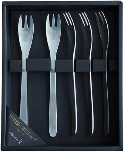 Miniatura 3 de Sori Yanagi Cubiertos de forma simple para un uso fácil, acero inoxidable Tsubamesanjo, juego de 5 cucharaditas, diseño elegante para una boca