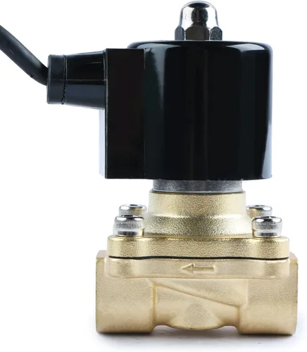 Miniatura 4 de U.S. Solid 1/2" válvula electromagnética eléctrica de latón subacuática 110V CA normalmente cerrada VITON IP67 aire no potable aceite de agua
