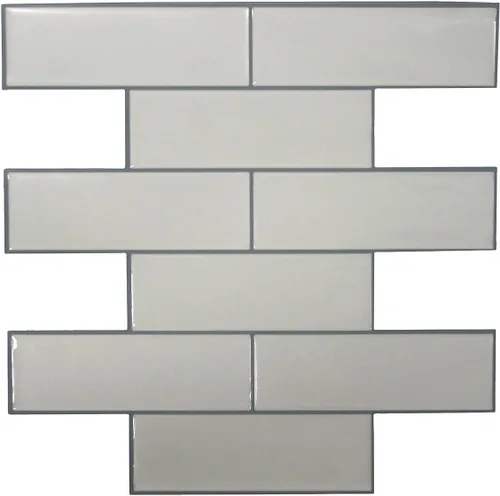 Miniatura 2 de RoomMates Azulejos adhesivos color perla, en forma de hexágono, losetas en muro que se pelan y se pegan