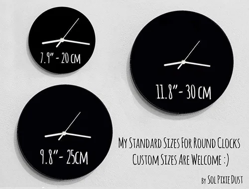 Miniatura 2 de Custom Name Whatever, you're late anyway/Round Black - Wall Clock- Optional RGB LED 5V Backlit