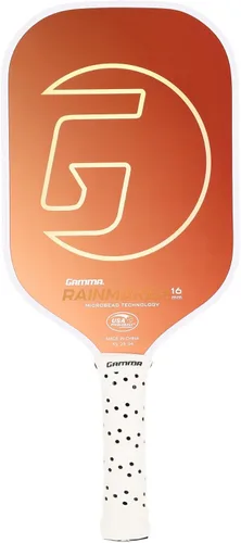 Miniatura 8 de GAMMA Rainmaker - Paleta de pickleball ligera, grande, cara de fibra de carbono de microcuentas para mayor giro y control, peso de giro