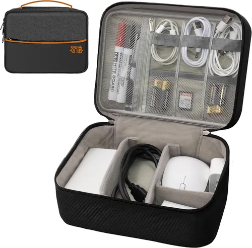 Organizador de artículos electrónicos, bolsa organizadora de cables de viaje, bolsas organizadoras de cables portátiles, estuche de almacenamiento