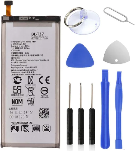 LG Stylo 4 - Batería de polímero de litio de 3300 mAh de repuesto para LG Stylo 4 / BL-T37 Q710 Q710AL Q710MS Q710TS Q710CS Q710AL Q710US con kit de
