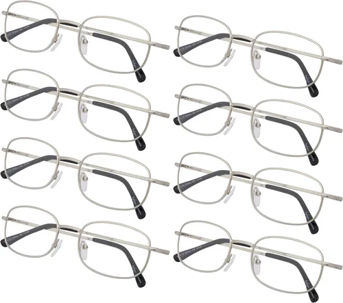 Miniatura 7 de Paquete de 4 lentes de lectura de gran tamaño para mujer, lentes de lectura de marco grande, para mujeres