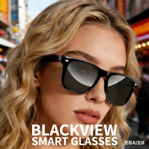 Miniatura 8 de Blackview Lentes inteligentes, lentes de sol polarizados Bluetooth con altavoz, control de voz, protección UV, lente de luz azul