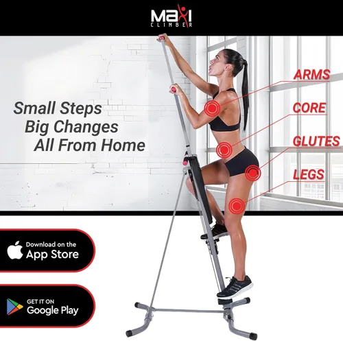 Miniatura 5 de MaxiClimber 2.0 Vertical Climber ERS (Elastic Resistance System) - Easy to Assemble, Folding Exercise Machine Combines Cardio & Strength Training