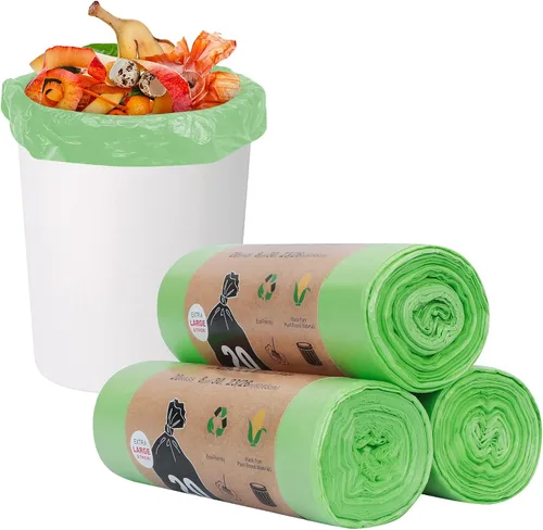 Miniatura 11 de Toplive Bolsa de basura para el hogar, baño, dormitorio, cocina, oficina (negro, 4 galones, 1.2 mil)
