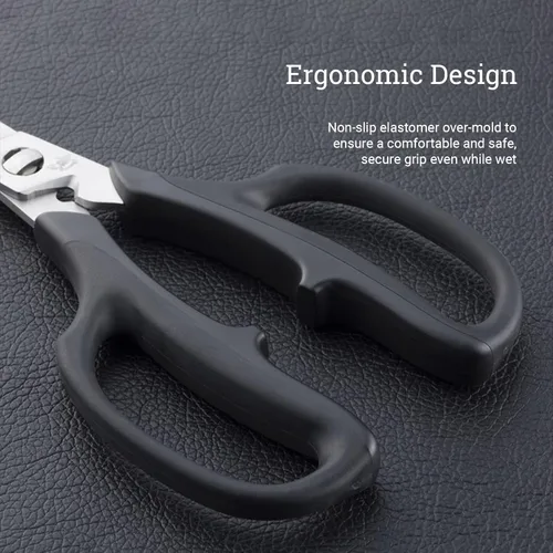 Miniatura 4 de Shun Tijeras de cocina de acero inoxidable, cuchillas separadas para una fácil limpieza, cómodas, mango antideslizante, tijeras de cocina