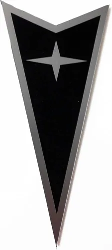 Emblema de estrella delantero Pontiac G6, color negro